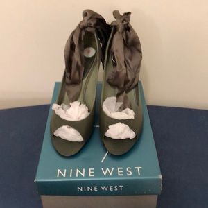 Nine West Wedges with ribbon Brand New Never Worn